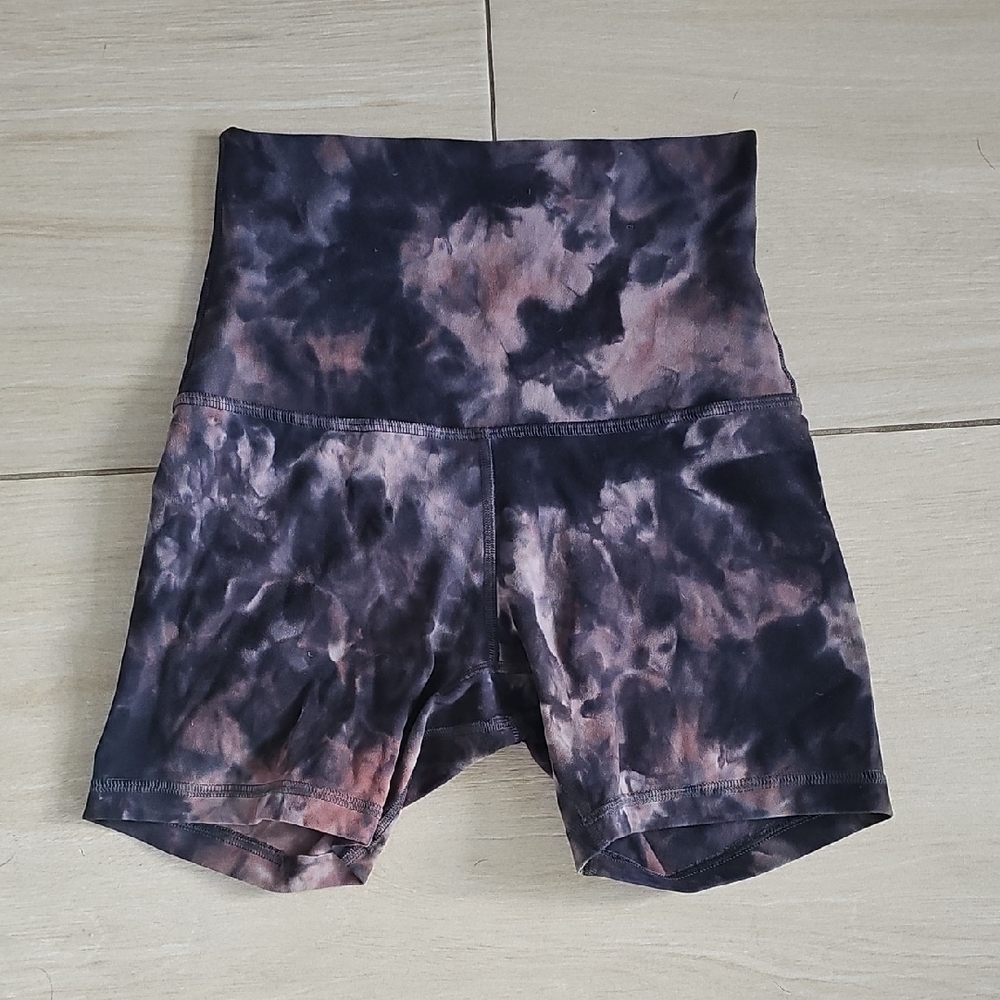 Lululemon Tie-Dye High-Waisted Shorts